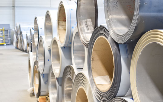 Rouleaux de tôle
